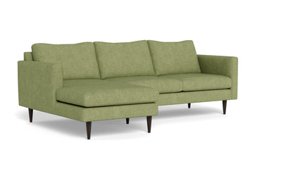 Wallace 98" Untufted Left Chaise Sectional - Elliot Celadon