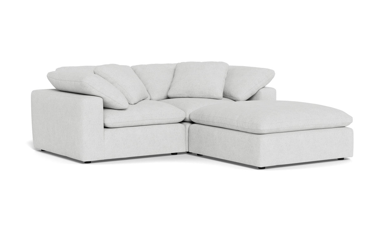 Fluffy 2 Piece Sofa w/Otto - Elliot Dove