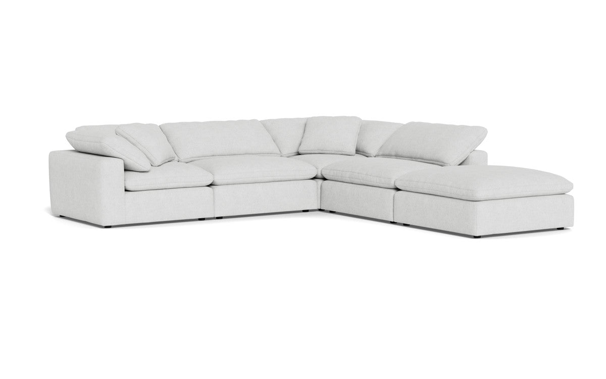 Fluffy 4 Piece Sectional w/Otto - Elliot Dove