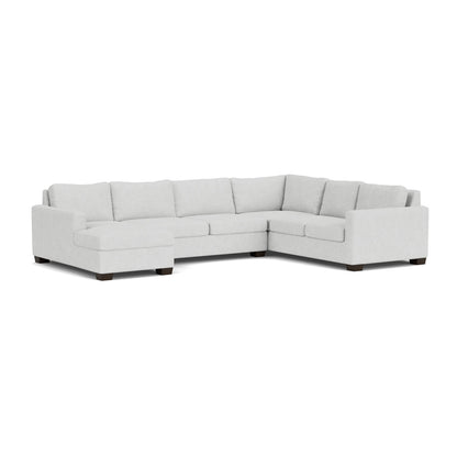 Track 141" Corner Sectionals W. Full Sleeper & Left Chaise - Elliot Dove