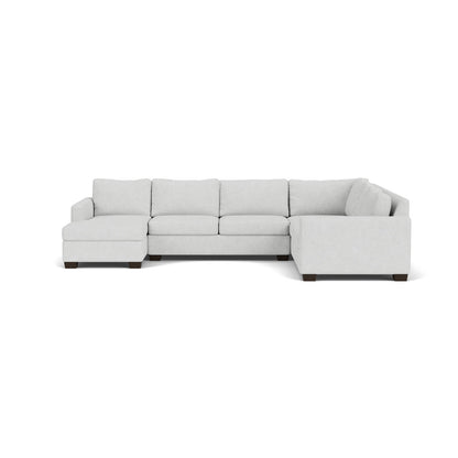 Track 141" Corner Sectionals W. Full Sleeper & Left Chaise - Elliot Dove