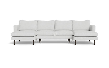 Wallace 126" Untufted Double Chaise U Sectional