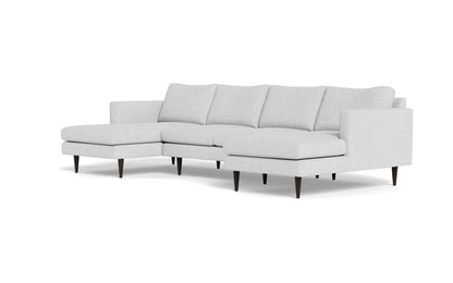 Wallace 126" Untufted Double Chaise U Sectional