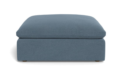 Fluffy Ottoman - Elliot French Blue