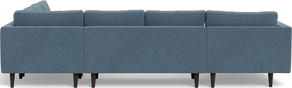 Ladybird 133" Corner Sectional with Left Chaise - Elliot French Blue