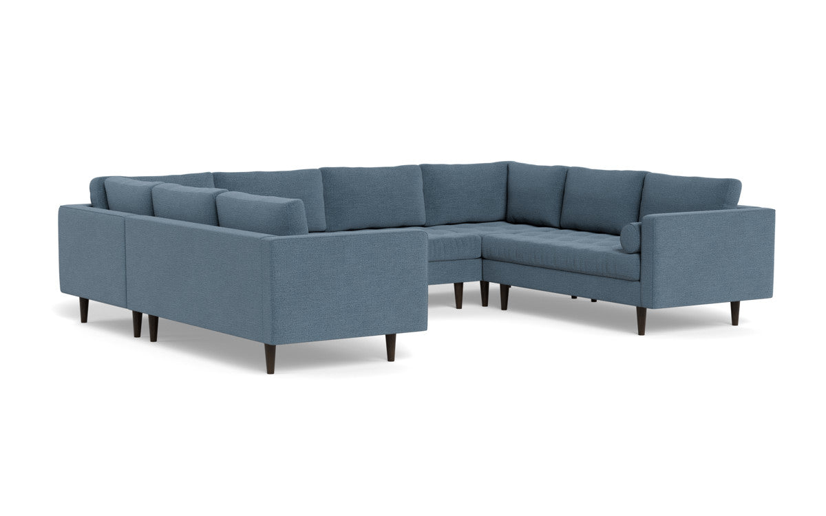 Ladybird 134" U Sectional - Elliot French Blue