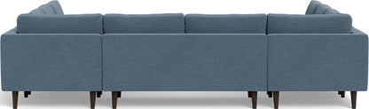 Ladybird 134" U Sectional - Elliot French Blue