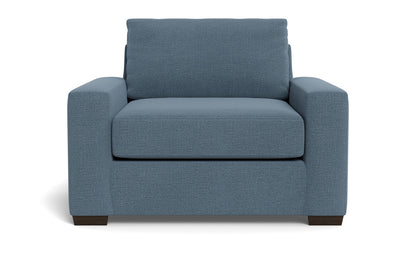 Mas Mesa 52" Deep Arm Chair - Elliot French Blue