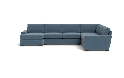 Mas Mesa 162" Deep Corner Sectionals w. Left Chaise - Elliot French Blue