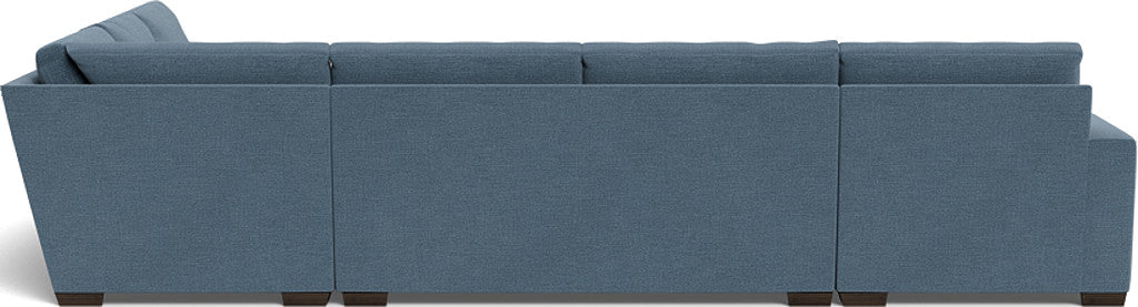 Mas Mesa 162" Deep Corner Sectionals w. Left Chaise - Elliot French Blue