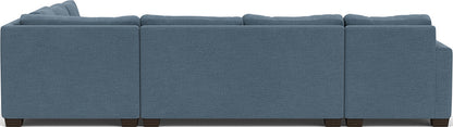 Track 141" Corner Sectionals W. Full Sleeper & Left Chaise - Elliot French Blue
