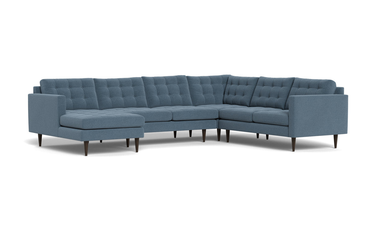 Wallace 131" Corner Sectionals w. Left Chaise - Elliot French Blue