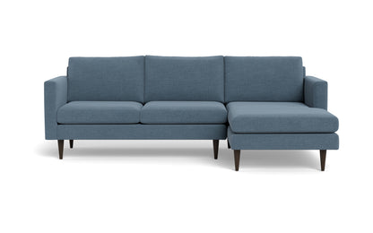 Wallace 98" Untufted Right Chaise Sectional - Elliot French Blue