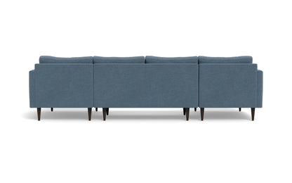 Wallace 126" Untufted Double Chaise U Sectional
