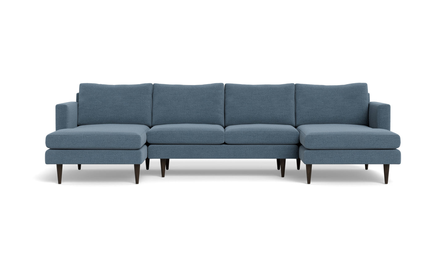 Wallace 126" Untufted Double Chaise U Sectional