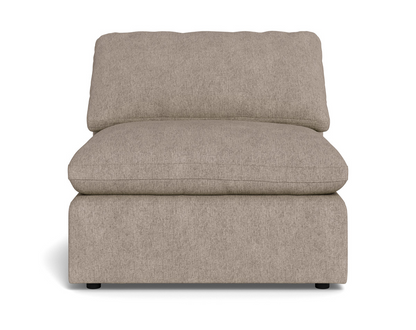Fluffy Small Armless Chair - Elliot French Blue
