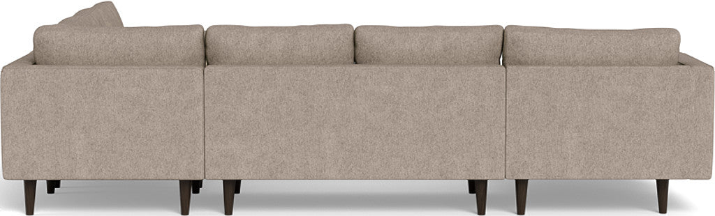 Ladybird 133" Corner Sectional with Left Chaise - Elliot Pebble