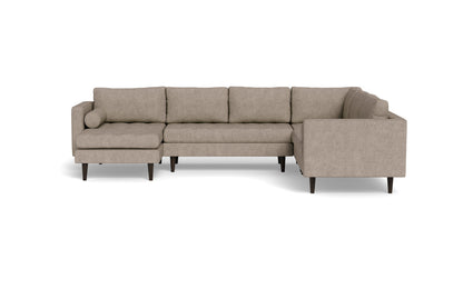 Ladybird 133" Corner Sectional with Left Chaise - Elliot Pebble