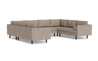 Ladybird 134" U Sectional - Elliot Pebble