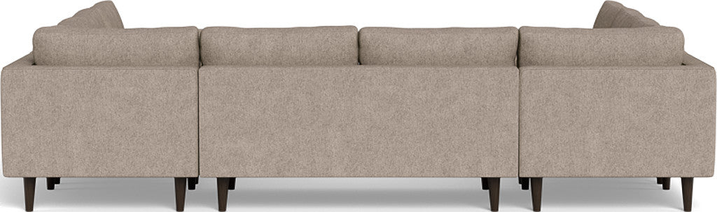 Ladybird 134" U Sectional - Elliot Pebble