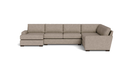 Mas Mesa 162" Deep Corner Sectionals w. Left Chaise - Elliot Pebble