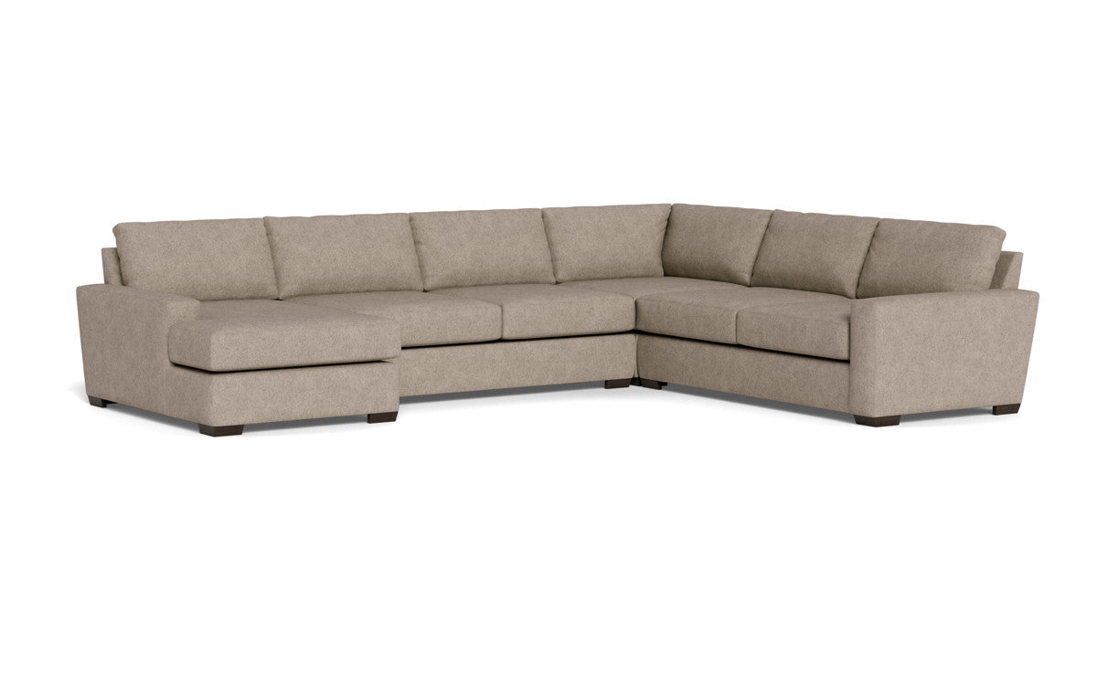 Mas Mesa 162" Deep Corner Sectionals w. Left Chaise - Elliot Pebble