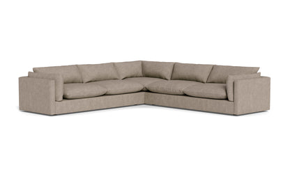 SoCo 124" Corner Sectional - Elliot Pebble