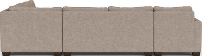 Track 141" Corner Sectionals W. Full Sleeper & Left Chaise - Elliot Pebble