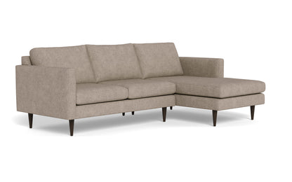 Wallace 98" Untufted Right Chaise Sectional - Elliot Pebble