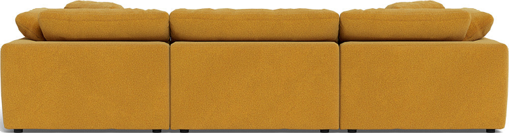 Fluffy 3 Piece Sofa W/Double Ottoman - Elliot Sunflower