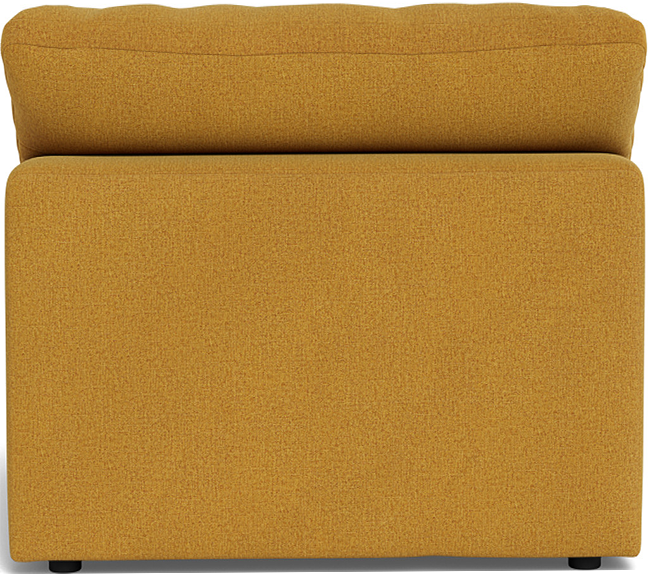Fluffy Small Armless Chair - Elliot Pebble
