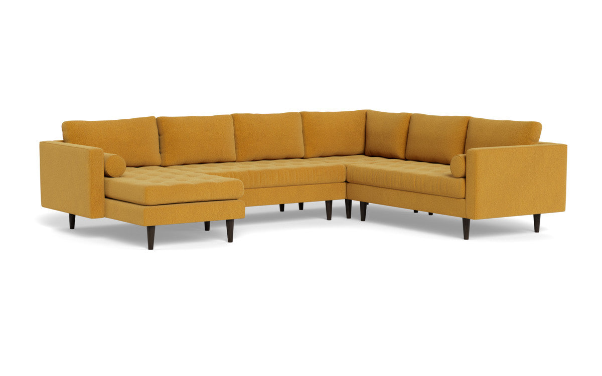 Ladybird 133" Corner Sectional with Left Chaise - Elliot Sunflower