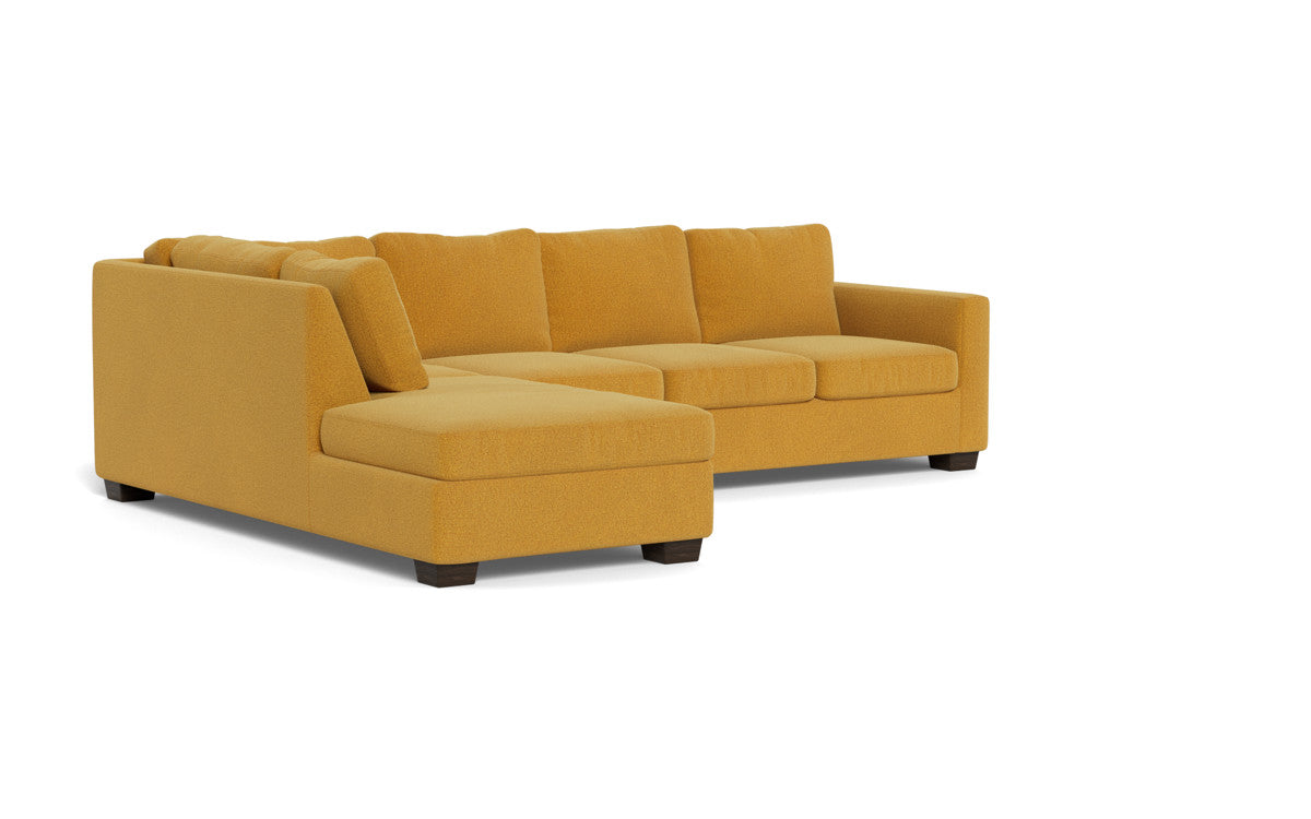 Track 121" Left Chaise Sectional - Elliot Sunflower