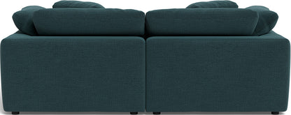 Fluffy 2 Piece Sofa w/Otto - Elliot Teal