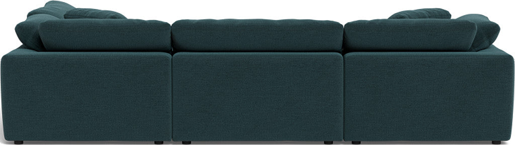 Fluffy 4 Piece Sectional w/Otto - Elliot Teal