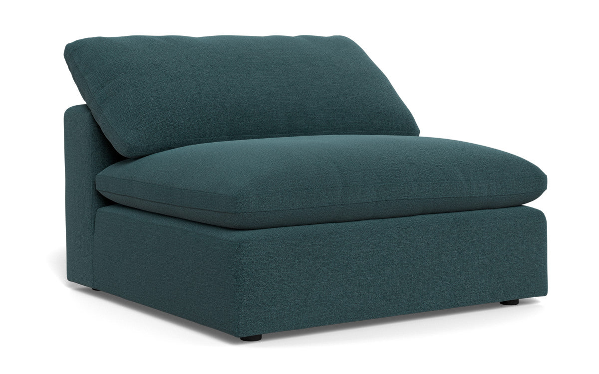 Fluffy Armless Chair - Elliot Teal