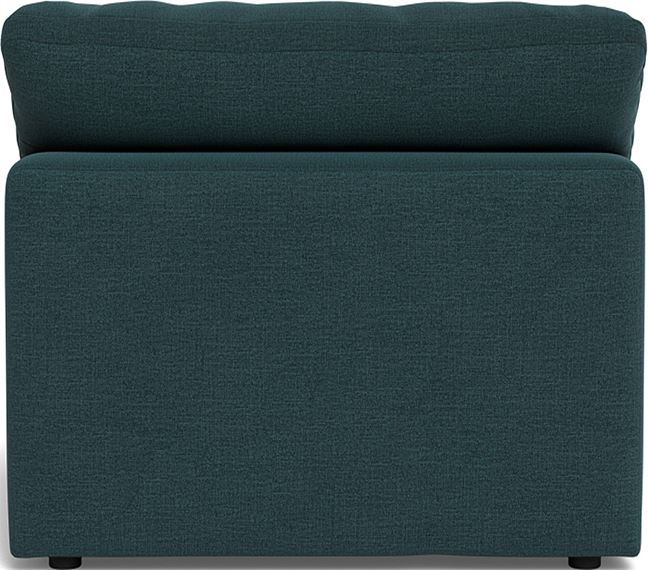 Fluffy Small Armless Chair - Elliot Teal