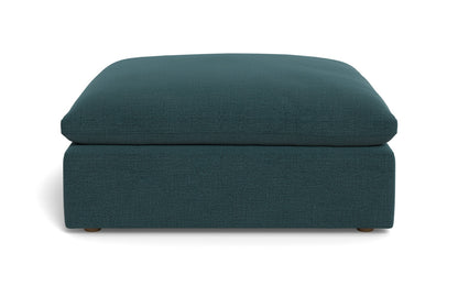 Fluffy Ottoman - Elliot Teal