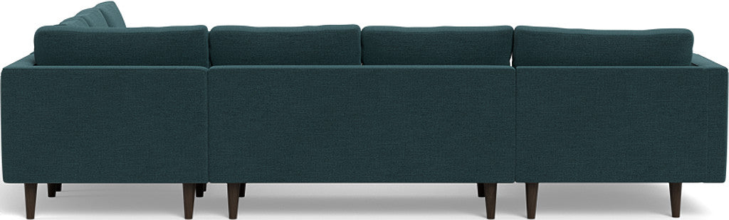 Ladybird 133" Corner Sectional with Left Chaise - Elliot Teal