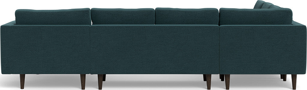 Ladybird 133" Corner Sectionals w. Right Chaise - Elliot Teal