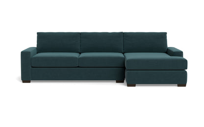 Mas Mesa 123" Deep Right Chaise Sectional - Elliot Teal