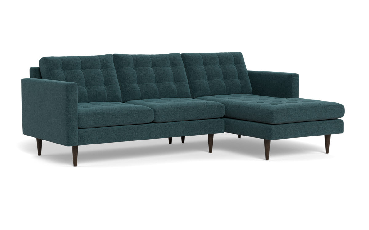 Wallace 98" Right Chaise Sectional - Elliot Teal