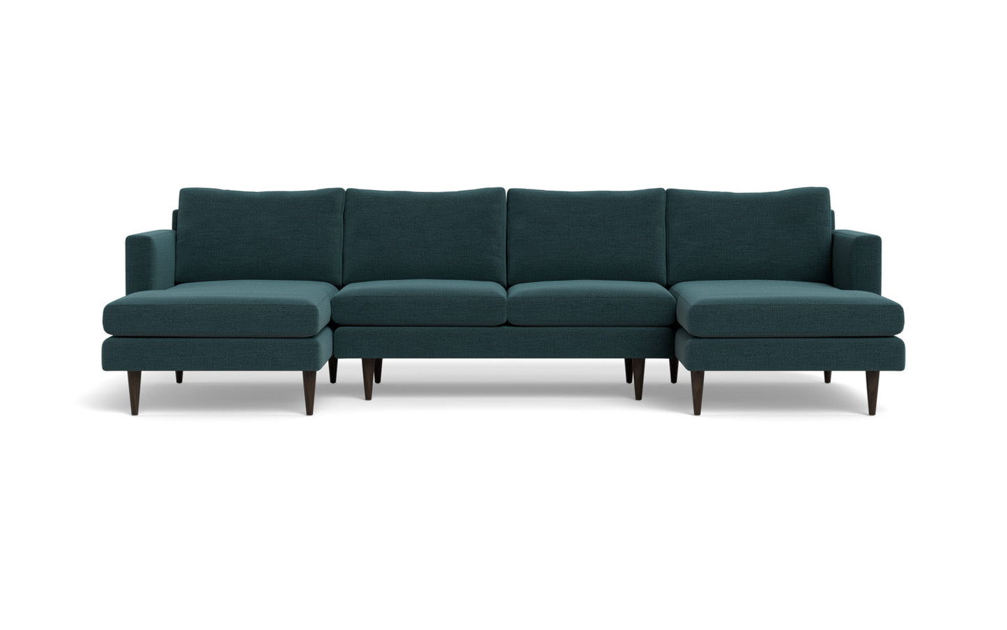Wallace 126" Untufted Double Chaise U Sectional