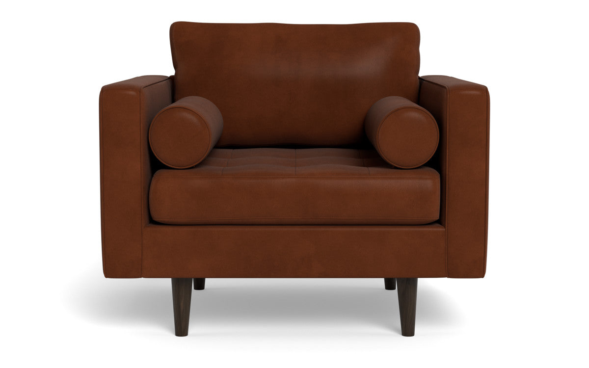 Ladybird 42" Leather Arm Chair - Ever-Last Leverage