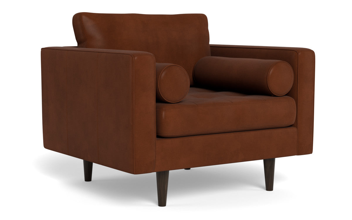 Ladybird 42" Leather Arm Chair - Ever-Last Leverage