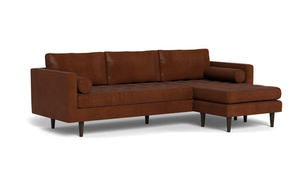 Ladybird 104" Leather Reversible Sofa Chaise - Ever-Last Leverage