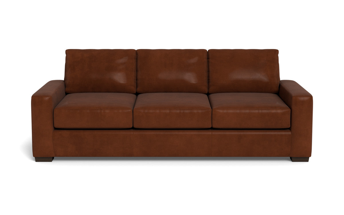 Mas Mesa 101" Deep Leather Estate Sofa - Ever-Last Leverage