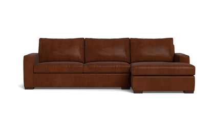 Mesa 123" Leather Right Chaise Sectional - Ever-Last Leverage