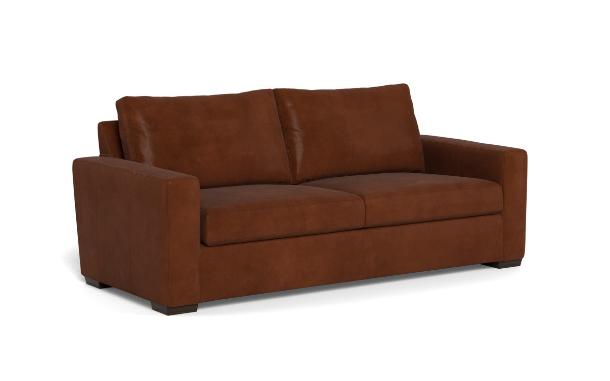 Mas Mesa 88" Deep Leather Sofa - Ever-Last Leverage