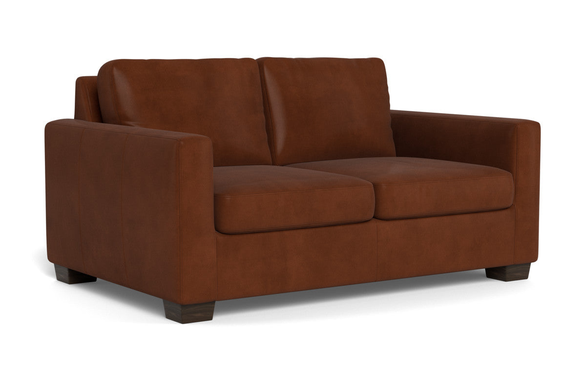 Track 62" Leather Loveseat - Ever-Last Leverage